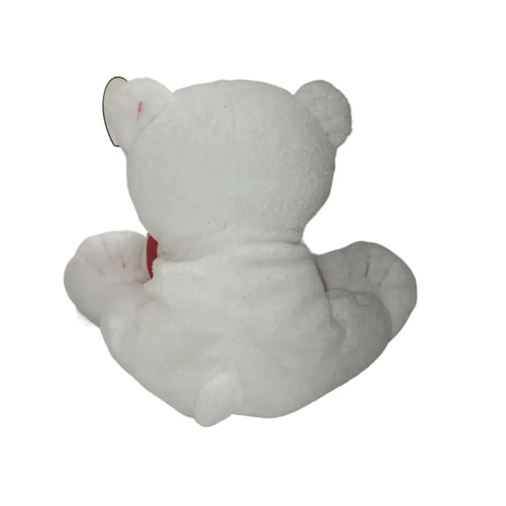 Ty Pluffies Plush Candy Cane Christmas Polar Bear Tylux Stuffed Animal 2005 8